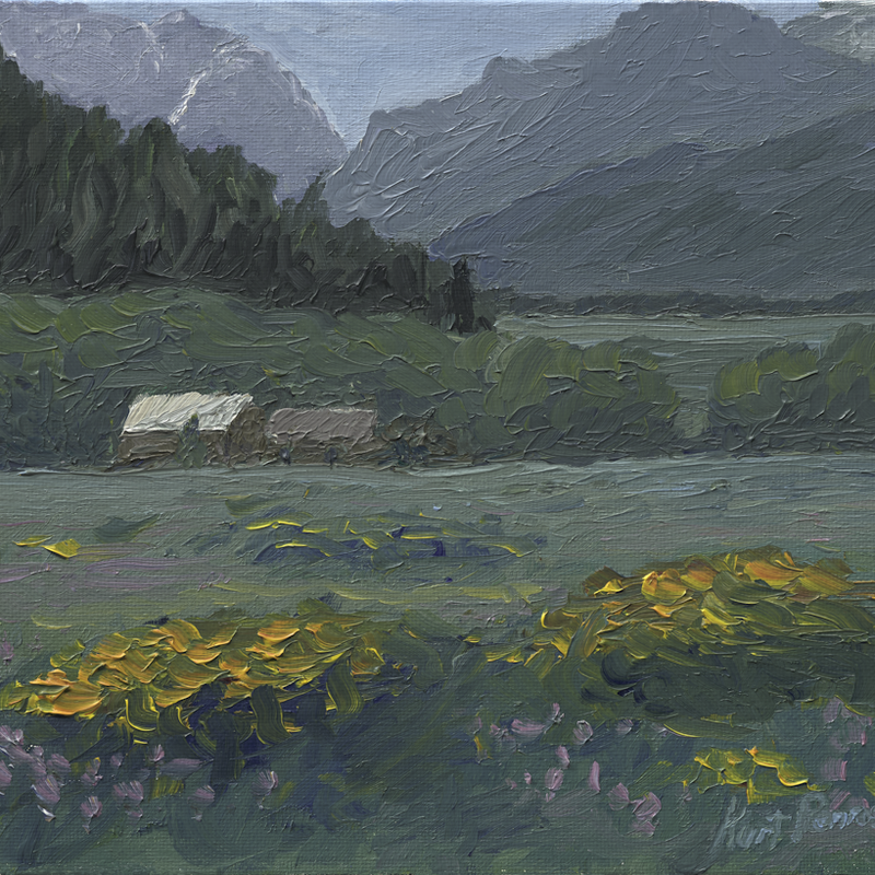 "Mountain Meadow"<br/>
8x10 Oil<br/>
Jan 7, 2023